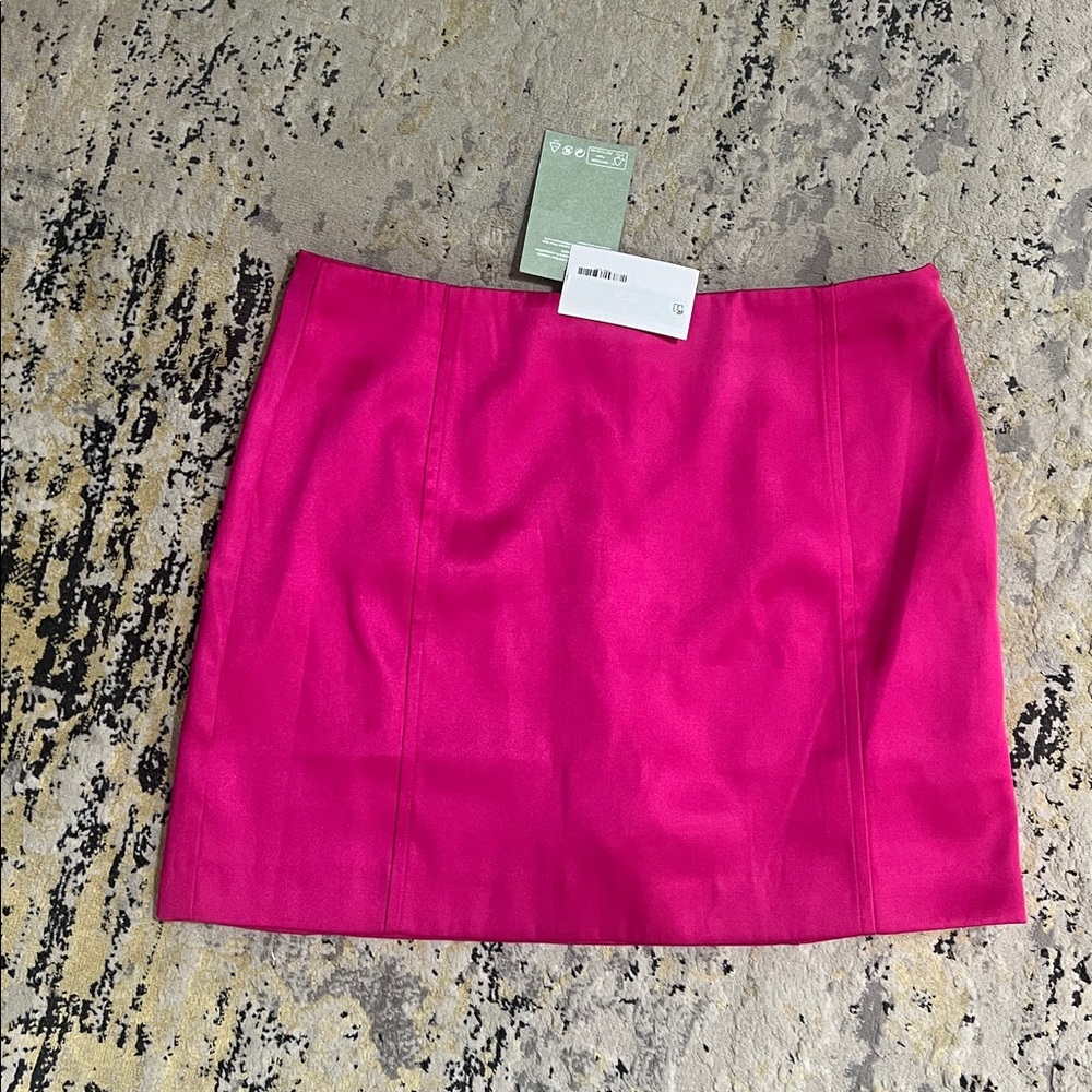 H&M Pink Satin Mini Skirt